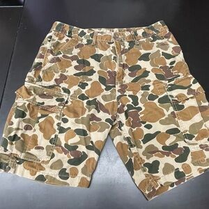 Levi's Camouflage Cargo Shorts - Brown and Green - Size 32